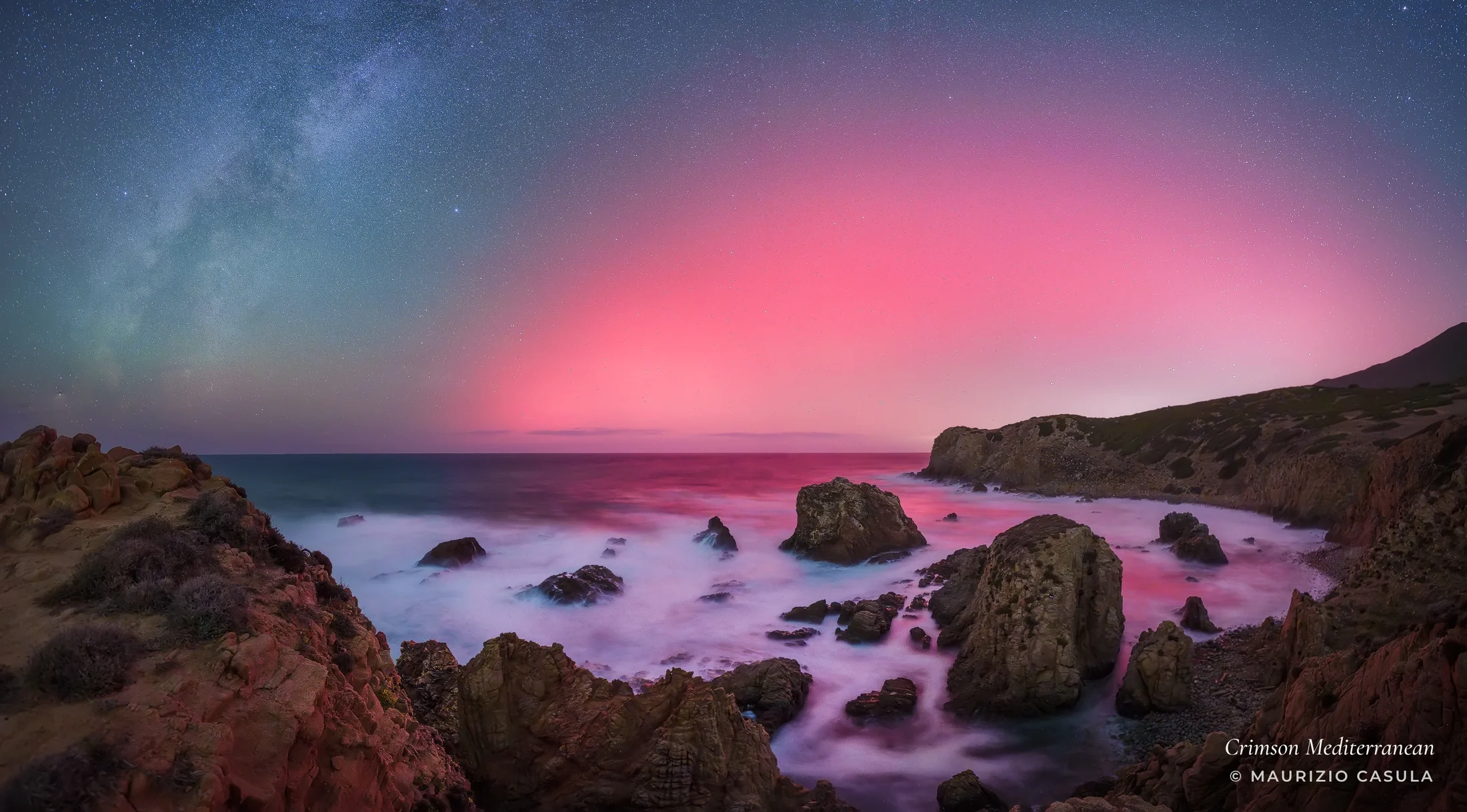 Crimson Mediterranean — photograph by Maurizio Casula
