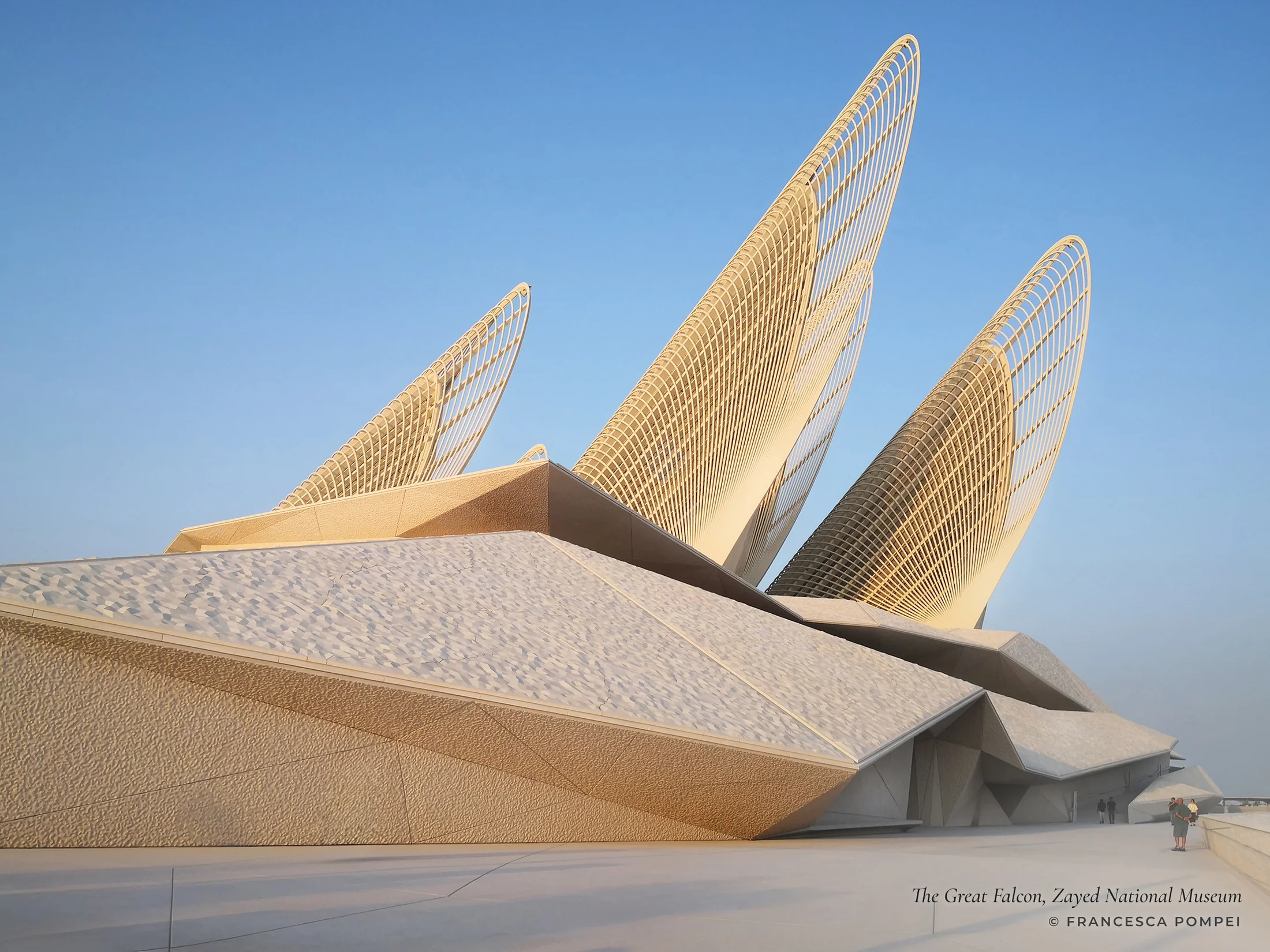 The Great Falcon, Zayed National Museum — photograph by Francesca Pompei
